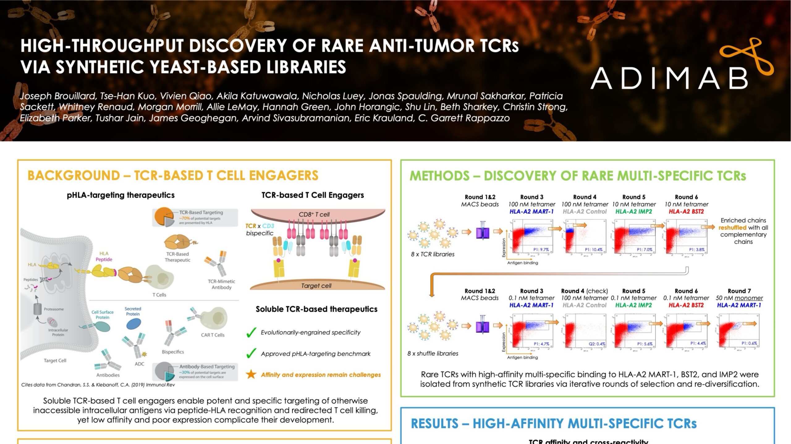 High-Throughput Discovery of Rare Anti-Tumor TCRs via Synthetic Yeast-Based Libraries